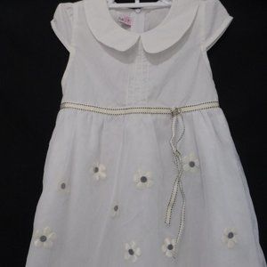 CIEL BLUE, girls, size 9, white dress with flowers